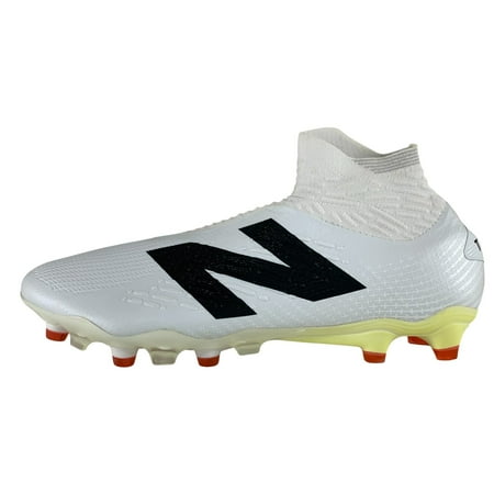 New Balance Tekela Pro FG v4+ White Black True Red Men's Laceless Wide 2E Soccer Cleats ST1FW45, Men's U.S. Shoe Size 8