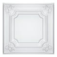 thumbnail image 5 of LooYee 24 Pack White Ceiling Tiles 24x24 Inch, French Style 3D Decorative Ceiling Panels 2x2Ft PVC Waterproof Washable Plastic Material, Cover 96 Sq.Ft, 5 of 8