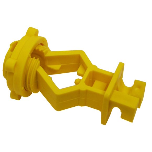 Fi-Shock SC-60 Yellow Screw-on T-Post Insulators, 25-Per Bag