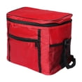 thumbnail image 1 of Bolsa térmica aislante para transporte de pasteles, fiambrera, bolsa de entrega de alimentos, bolsa térmica aislada para oficina, playa y comercial Rojo, 1 of 8