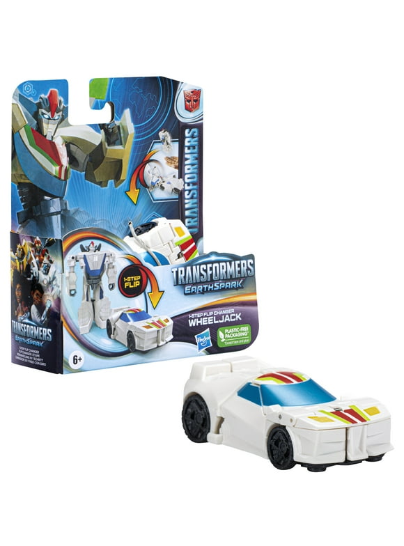 Transformers: EarthSpark 1 Step Flip Changer Wheeljack Kids Toy Action Figure for Boys and Girls Ages 6 7 8 9 10 11 12 and Up (4)