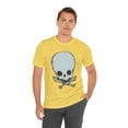 thumbnail image 2 of Lt Blue Skull Graphic Design Tee, Skull Shirt, Vintage Tees, Art Design T-Shirt, Vintage Graphic Tee, Art Shirts with Skulls, 2 of 83