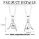 thumbnail image 2 of Matching Necklaces For Couples, 2 Pcs Relationship Necklaces For Best Friend Boyfriend Soulmate Gifts Pull Hook Pendant, 2 of 5