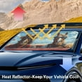 thumbnail image 4 of Binienty Horse Funny Windshield Sun Shade Foldable Car Interior Accessories Sun Protection Auto Window Sunshade Reflect UV Sun and Heat and Protect Your Car, 4 of 6