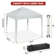 thumbnail image 4 of Ladcaser 10'x10' Pop Up Canopy for Outdoor, Portable Instant Tent with Roller Bag and 4 Sandbags, Outdoor Sun Shade Shelter for Outdoor Party, Camping, Commercial Events, 4 of 7