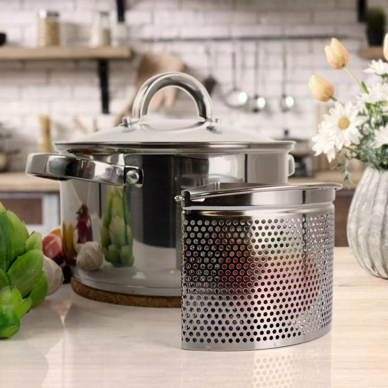 Oster Sangerfield 5 Piece 4 Quart Stainless Steel Dutch Oven with