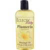 Plumeria Massage Oil by Eclectic Lady, 4 oz, Sweet Almond Oil and Jojoba Oil