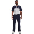 thumbnail image 3 of Under Armour Mens Perf 3.0 Color Block Polo White/Navy M, 3 of 4