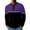 Purple_14#721B, variant on Mens Henley T-Shirts Long Sleeve Fall 3-Button Color Block Mens Compression Shirt Crewneck Baseball Jersey Men
