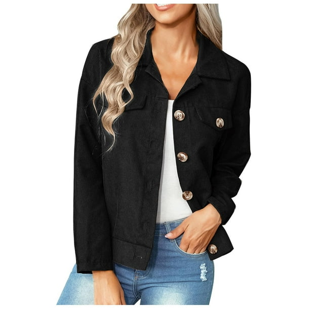 Chaquetas de manga larga para mujer Abrigos de primavera y otoño Ropa de abrigo sólida y cálida Odeerbi ODB-2