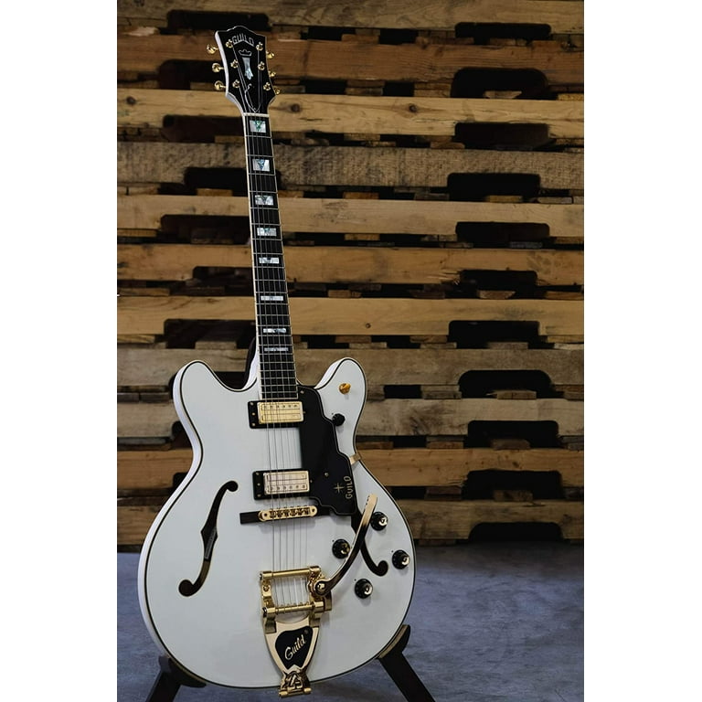 ギター Guild STARFIRE V White Guild Starfire V Semi-Hollowbody Electric Guitar White