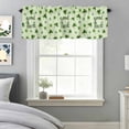 thumbnail image 4 of Good Luck St Patrick's Day Clovers Valances for Windows,Kitchen Valance Rod Pocket Short Curtain, Irish Shamrock Leaves Valance Curtain Window Valances for Bedroom Bathroom Living Room 60x18in, 4 of 9