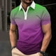 thumbnail image 1 of Blusa y camisa de manga corta con cuello vuelto para hombre, top estampado degradado, top/camisa informal de manga corta con solapa, tops para hombre, 1 of 5