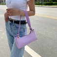 thumbnail image 3 of Bolsa de hombro para axilas de PU con diseño de piedrabolsos de mano para mujerbolso pequeño (púrpura) Ehuebsd Para estrenar, 3 of 8