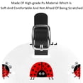 thumbnail image 4 of Square 2Pack PU Leather Ladybug Ladybird Cruise Luggage Tag with Privacy Cover and Name ID Tag for Travel Handbags Backpacks Luggage Tags, 4 of 6