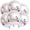 Silver, variant on Metallic Silver Balloons - 22 Inch, Pack of 6 | 4D Round Silver Mylar Balloon | Prom Decorations 2025 | Silver Metallic Balloons, Graduation Decorations Class of 2025