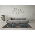thumbnail image 3 of Ahgly Company Indoor Rectangle Oriental Light Blue Traditional Area Rugs, 2' x 3', 3 of 4