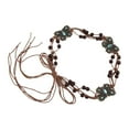 thumbnail image 2 of Cinturón de cuerda trenzado con borlas para mujer Perfecl, 2 of 8