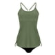 thumbnail image 5 of Traje de baño de moda para mujer, sin mangas, sólido, con push-up, acolchado, conjunto de blusa, traje de baño de poliéster para mujer, 5 of 7