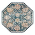 thumbnail image 3 of Unique Loom Lola Collection Area Rug - Classic (5' Octagon Blue/Beige), 3 of 7