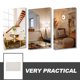 thumbnail image 2 of FENGGUIQU Cloth Lampshade Beige Durable Protector for Home and Hotel Decorative Light Cover, 2 of 3