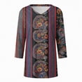 thumbnail image 5 of Towmus Blouses for Women Henley 3/4 Sleeve Shirts Dressy Casual Fall Tops Work Blouses, 5 of 5