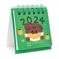 thumbnail image 3 of Mini calendario de escritorio de dibujos animados con decoración de pin para escritorio de estudiantes, calendario de escritorio con texto de frutas lindas, 3 of 4