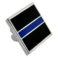 thumbnail image 2 of PinMart's Police Awareness Thin Blue Line Rectangle Enamel Lapel Pin, 2 of 3