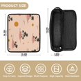 thumbnail image 4 of Hair Tool Organizer Bag with Heat Resistant Mat Removable Travel Storage Case for Hot Air Brushes Curling Irons Palm Trees and Suns Pattern, 4 of 8