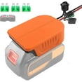 thumbnail image 2 of Power Wheel Adapter for Black and Decker 20V Hyper Battery DIY Adapter, with Fuse & Wire Terminal,14 Gauge Wire, 30Amp Fuse and Switch Button, for DIY RC Trucks, RC Toys, Robotics, 2 of 8