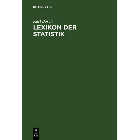 Lexikon der Statistik, (Hardcover)