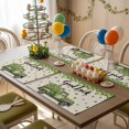 thumbnail image 5 of St. Patrick's Day Placemat of 1 PC, Good Luck Farm Clovers Truck Table Mats Washable Heat-Insulation Non-Slip Place Mats for Kitchen Dinner Table Indoor Outdoor Decor,13x19 Inch Retro, 5 of 9