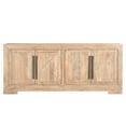 thumbnail image 2 of Pemberly Row Contemporary 4-Door Solid Wood Sideboard in Beige, 2 of 10