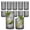 Gray, variant on Hobnail Drinking Glasses Set of 12, 10 Oz Clear Embossed Glass Cups