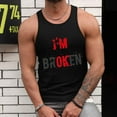 thumbnail image 2 of Camisetas sin mangas para hombre, regalo para adultos, estilo callejero, sin mangas, verano, playa, gráfico divertido, espalda cruzada, chaleco, blusa con refranes Pompotops  oipoqjl30153, 2 of 9