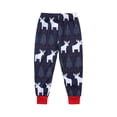 thumbnail image 4 of Conjuntos de pijamas familiares a juego Pijamas navideños con camiseta de manga larga y pantalones con estampado de alce navideño Ropa de estar por casa, 4 of 6