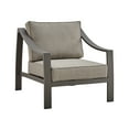 thumbnail image 6 of Mongo 4 Piece Outdoor Patio Furniture Set in Dark Brown Aluminum with Cushions, 6 of 12