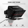 thumbnail image 2 of Teleprompter Neewer Basics X12B de aleación de aluminio para iPad 12, 2 of 8