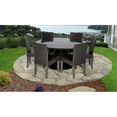 thumbnail image 2 of Barbados 60 Inch Outdoor Patio Dining Table with 6 Armless Chairs-Color:Espresso, 2 of 4