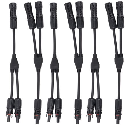 Solar Panel Connectors, Waterproof Y Branch Parallel Adapter High