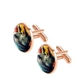 thumbnail image 2 of Rhino Stylish Shirt Clip and Cufflink Set Made of Stainless Steel for Formal Attire, 2 of 6