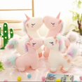 thumbnail image 2 of JM Peluche de unicornio Kawaii rosa para niños y niñas, juguete de peluche de animales suaves, muñecos de caballo, almohada, regalos de cumpleaños JM JM, 2 of 5