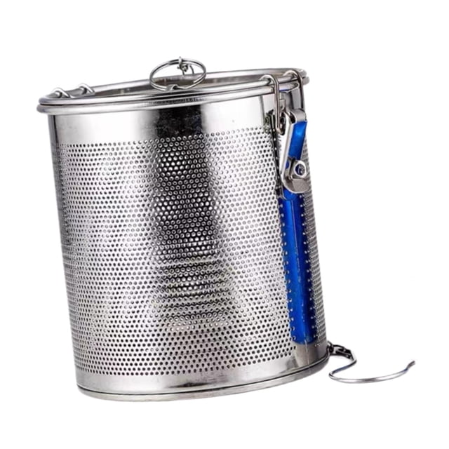 lingqin Mesh Tea Ball Infuser Accessory Lightweight Filter for Restaurant Home Stews 14cmx14cm