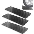 thumbnail image 1 of Pyle Car Driveway Adjustable Curb Ramps - 3 Pack Heavy Duty Rubber Threshold Ramp Kit Set - Also for Loading Dock, Garage, Sidewalk, Truck, Scooter, Bike, Motorcycle & Wheelchair Mobility - PCRBDR23, 1 of 5