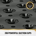 thumbnail image 4 of HITSLAM Extra Long Bathtub Mat-40x16 Non Slip Shower Mat with Drain Holes and Suction Cups,Machine Washable Bath Mat,Clear Black, 4 of 8