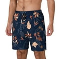thumbnail image 2 of Haiem Autumn Leaves With Blue Men'S Quick-Dry Swim Trunks: Comfortable Beach Shorts With Mesh Lining And Pockets - Ideal For Swimming And Sunbathing Large, 2 of 9