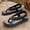 Black, variant on [Summer Sandals] Soft Summer Men's Flat Toe Sandals | Beach Slippers Soft Sole
