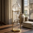 thumbnail image 3 of Lazsy Cold drips Coffee Pot Stainless Steel Glass Coffee Dripper Gold-Toned Finish, Golden, 3 of 10