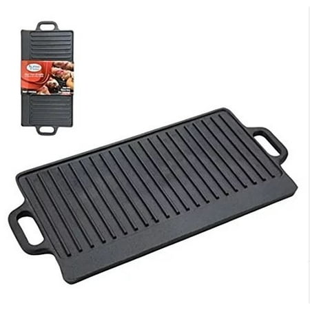 - Cast Iron Griddle Seasoned Grill Kitchen Campfire Cookware Stove-top BBQ Skillet