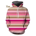 thumbnail image 1 of Sweat à Capuche Imprimé 3D Rayé Populaire pour Hommes et Femmes Manches Longues Décontracté Ample Mode Graphique, 1 of 5